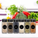4oz Glass Spice Jars with Labels – Organized & Fresh Spice Storage