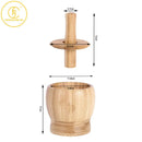 460ml Large Capacity bamboo Garlic Press Spice Grinder Manual Mashed Garlic Grinder