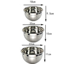 Household Stainless Steel Salad Mixing Bowls