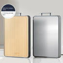 Bamboo & Stainless Steel Double-Sided Cutting Board