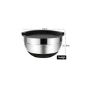 1Pcs Mixing Bowls with Lids and Non Slip Bases Stainless Steel