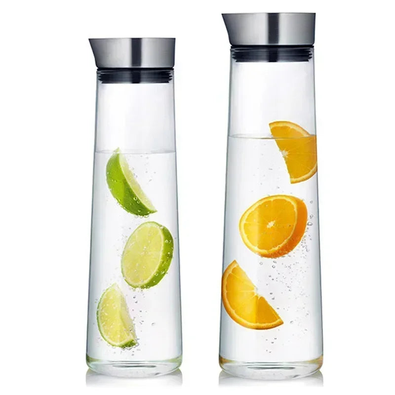 1.5L 52oz Glass Pitcher with Lid For Fridge
