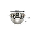 Household Stainless Steel Salad Mixing Bowls