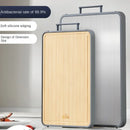 Bamboo & Stainless Steel Double-Sided Cutting Board