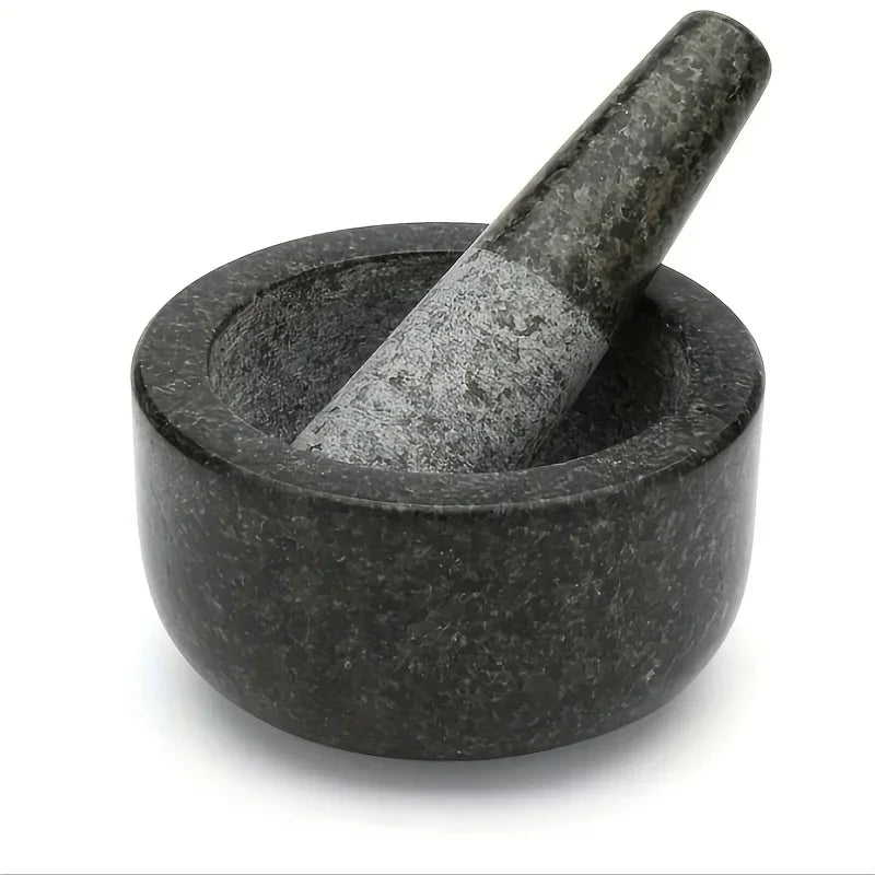 Polished Granite Mortar And Pestle