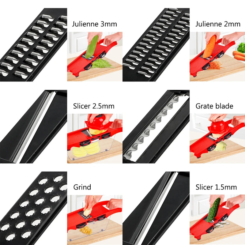 Multi-function 6 Blades Slicer