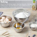 1Pcs Mixing Bowls with Lids and Non Slip Bases Stainless Steel