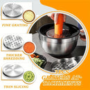 17pcs, Stainless Steel Mixing Bowl Set