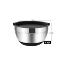 1Pcs Mixing Bowls with Lids and Non Slip Bases Stainless Steel