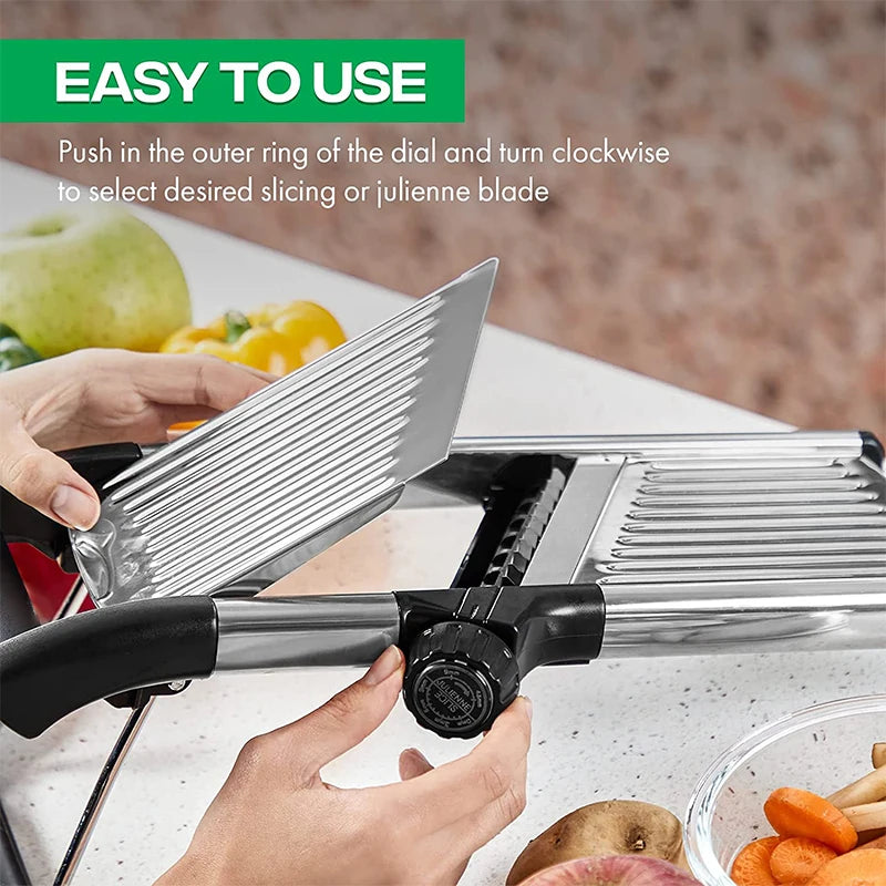 Adjustable Stainless Steel Mandoline Slicer