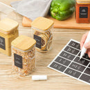 8oz Glass Spice Jars with Bamboo Lid – Stylish & Airtight Storage for Your Kitchen