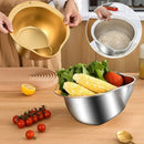Stainless Steel Rice Washer Strainer Bowl