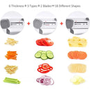 18 in 1 Adjustable Mandoline Vegetable Slicer Stainless Steel