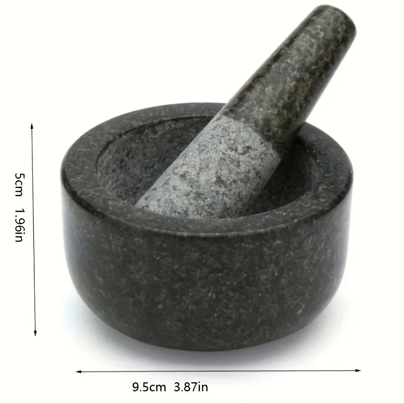 Polished Granite Mortar And Pestle