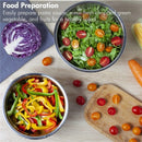 1Pcs Mixing Bowls with Lids and Non Slip Bases Stainless Steel