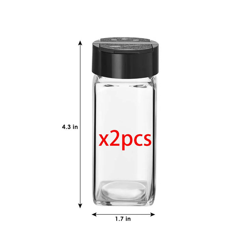 4oz Glass Spice Jars with Labels – Organized & Fresh Spice Storage
