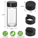 4oz Glass Spice Jars with Labels – Organized & Fresh Spice Storage