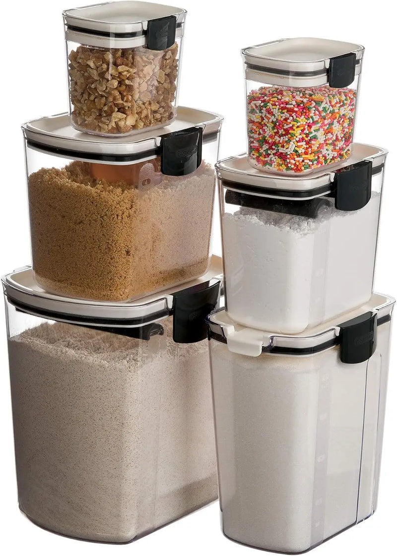 6-Piece Baker's Airtight Kitchen Storage Canister Container Set