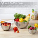 1Pcs Mixing Bowls with Lids and Non Slip Bases Stainless Steel