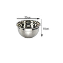 Household Stainless Steel Salad Mixing Bowls
