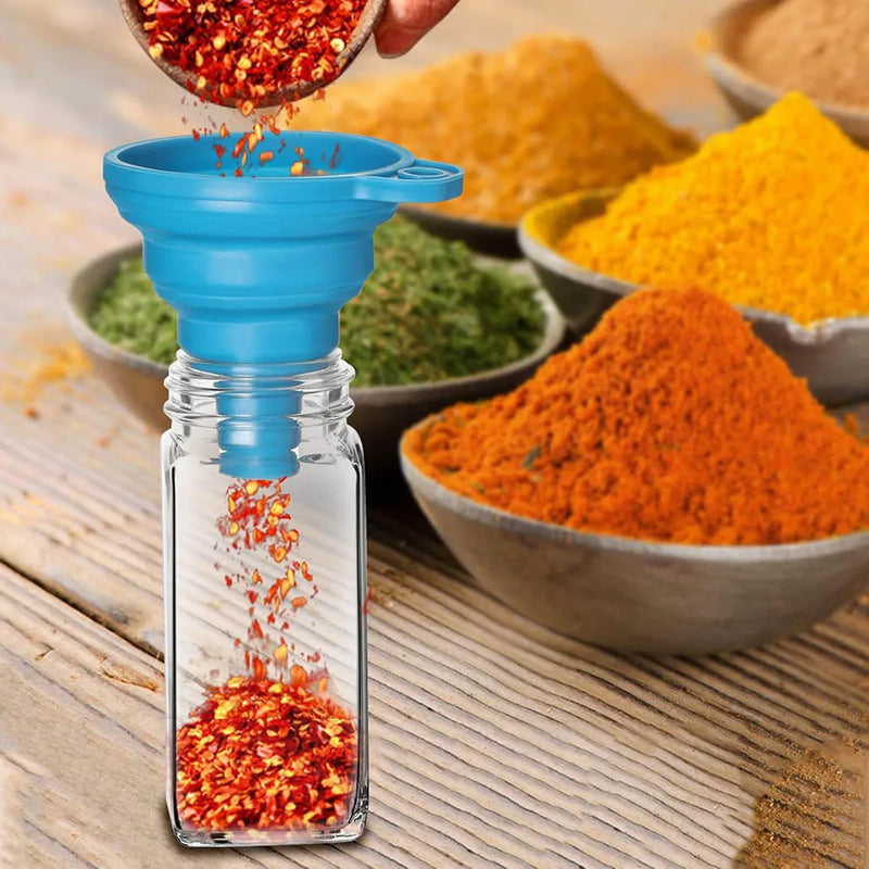 4oz Glass Spice Jars with Labels – Organized & Fresh Spice Storage