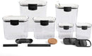 6-Piece Baker's Airtight Kitchen Storage Canister Container Set