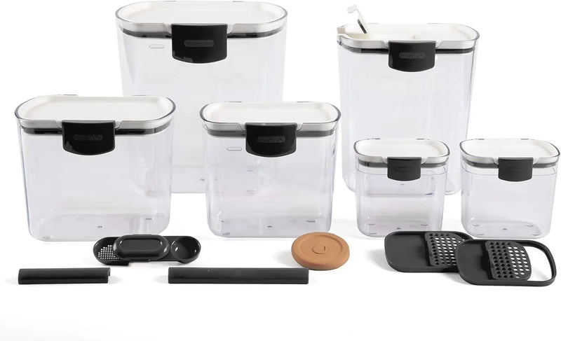 6-Piece Baker's Airtight Kitchen Storage Canister Container Set