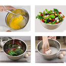 Household Stainless Steel Salad Mixing Bowls
